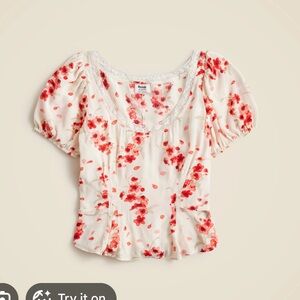 Rouje x Jcrew Poet Top